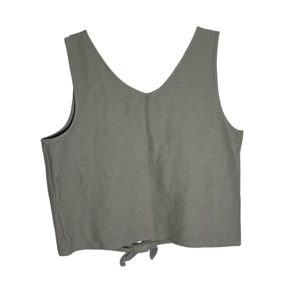 Madewell Tie-Front Tank Top in Tan, Large - Picture 2 of 8